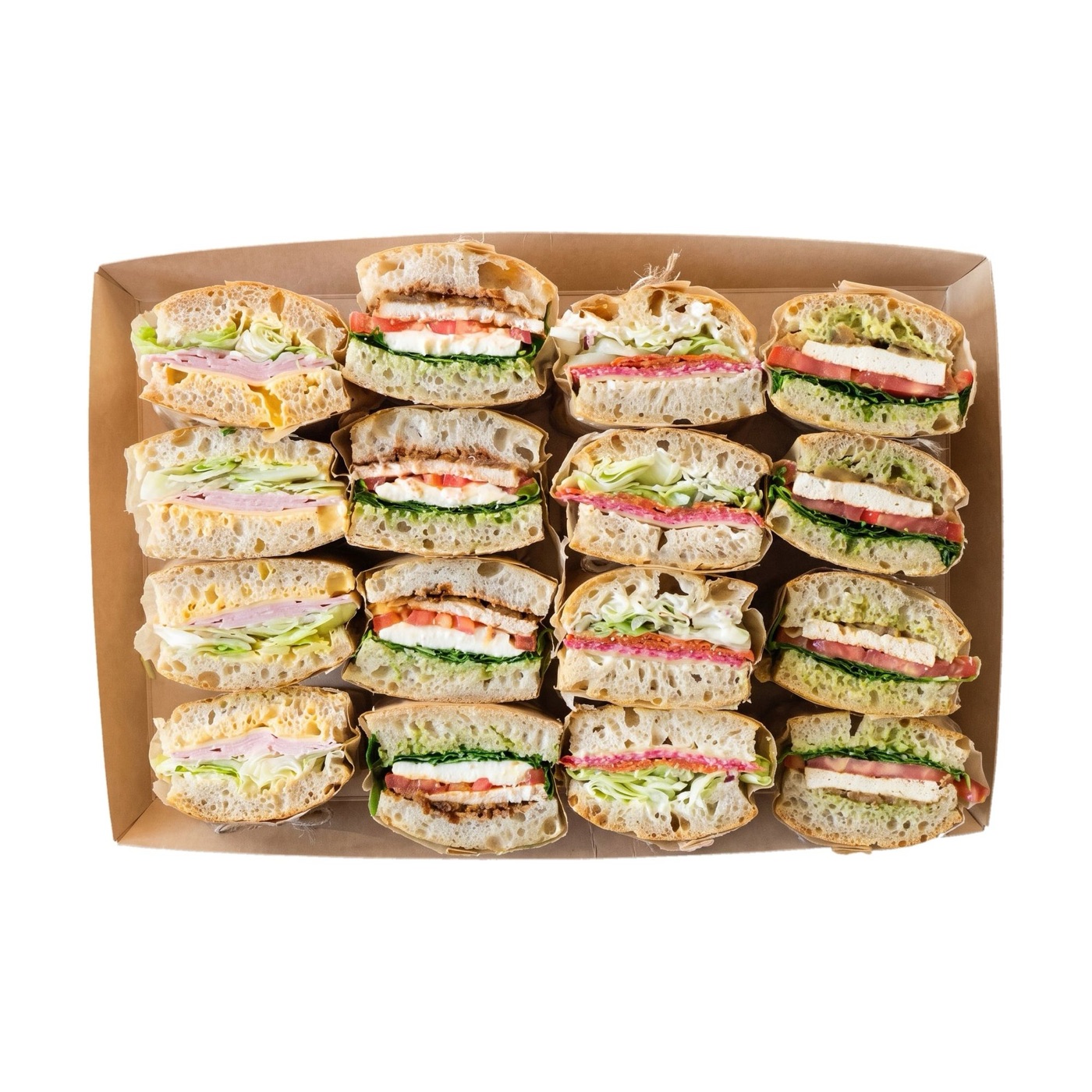 Blandaður focaccia-bakki · 16 bitar